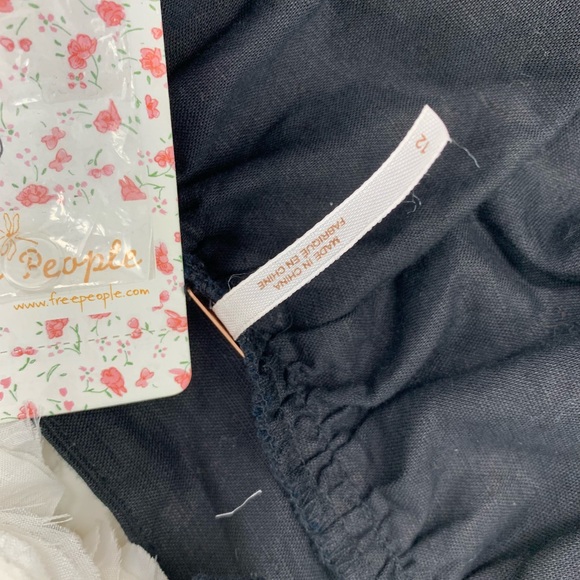 Free People Black Cotton Strappy Top - Picture 7 of 8